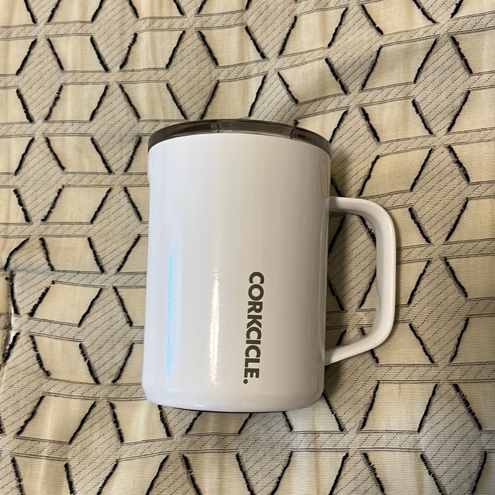 Corkcicle White 16 oz Mug